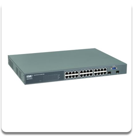 SMC8124PL2 | Switch 24-p PoE 10/100/1000Mbps +2 Combo ports RJ45