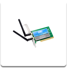SMCWPCI-N3 TARJETA WIRELESS PCI 300MBPS C/BRACKET LP Y NORMAL